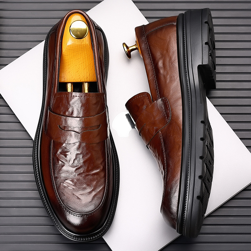 Men Formal Wear Office - Men's leather shoes for casual business,