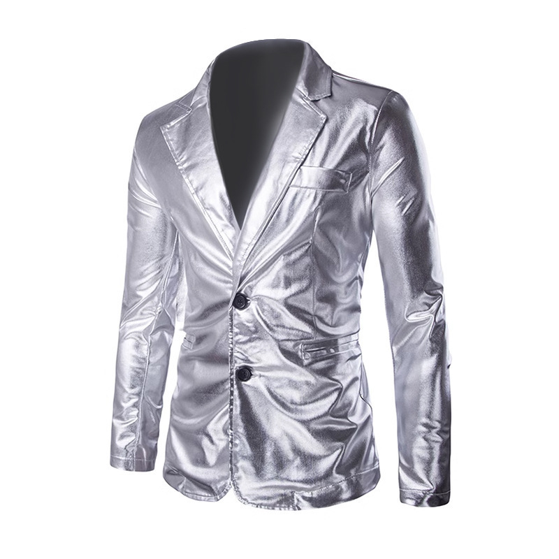 New 2024 Gold Embossed Shiny C - Slim Fit Suit Set review and price