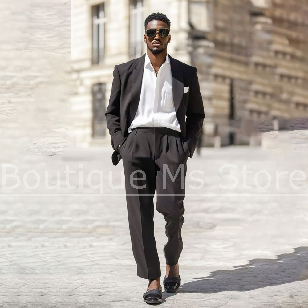 Dark Brown Men's Suit 2 Piece  - Men Formal Party Wear Outfit review and price