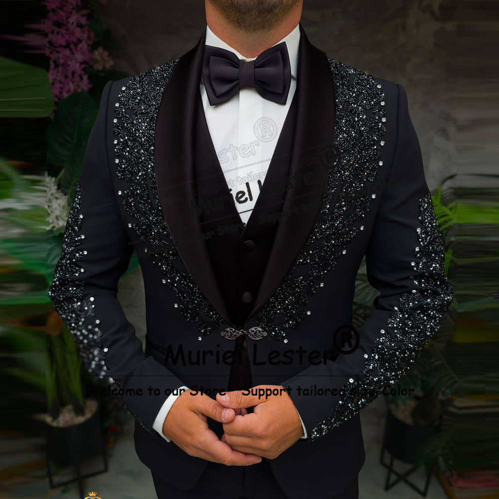 Sparkly Crystals Beaded Suits  - Men'S Style Formal Wear review and price