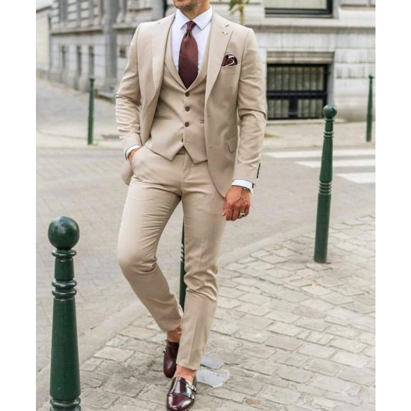 Notch Lapel Men Suits Slim Fit - Men'S Formal Dinner Wear review and price