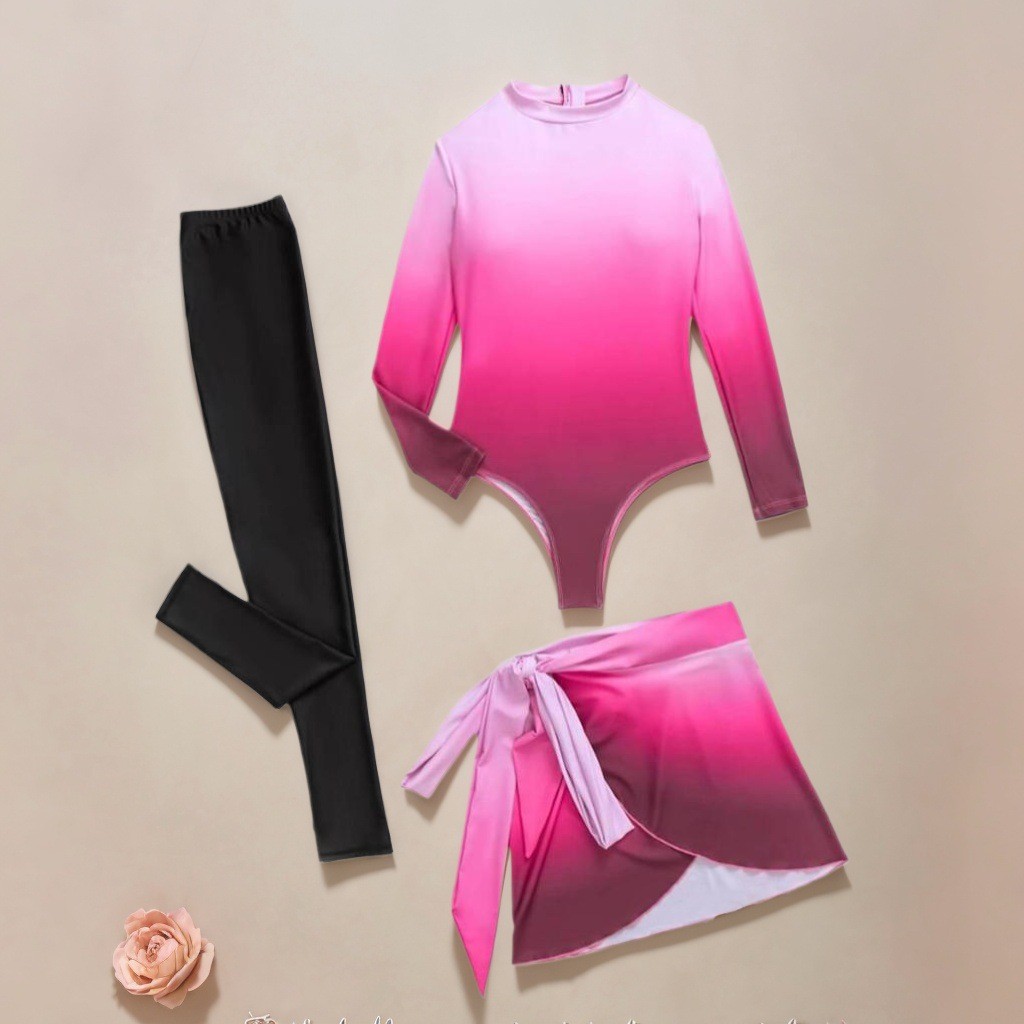 Blue Long Sleeve Swimsuit High - Slim Fit Suit Set review and price