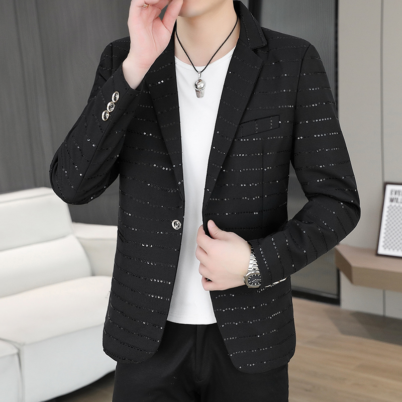 Blazer Men's Sequined High-end - Men'S Style Formal Wear review and price
