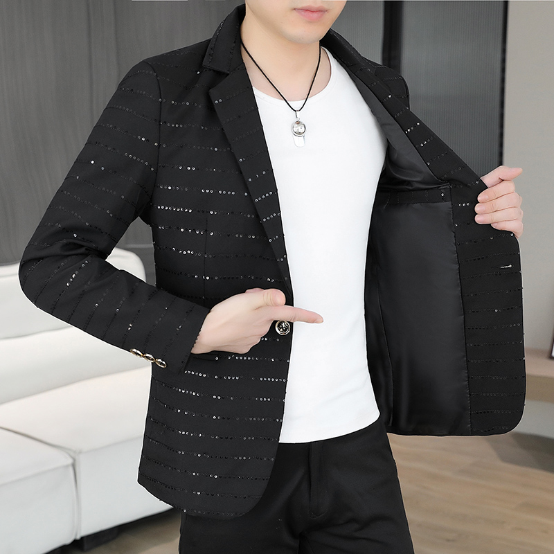 Blazer Men's Sequined High-end - Men'S Style Formal Wear review and price