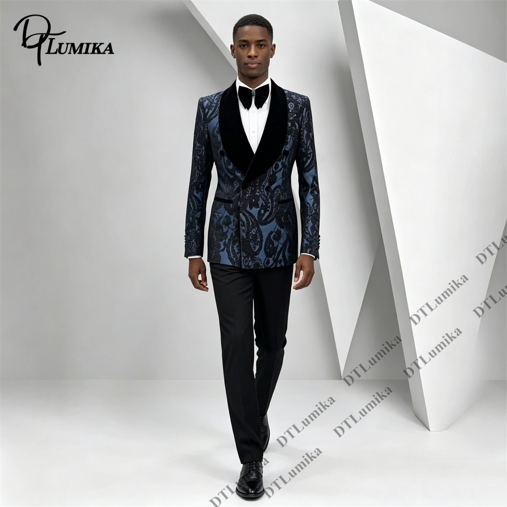 Two Pieces Paisley Jacquard Tu - Men Formal Wear Office review and price