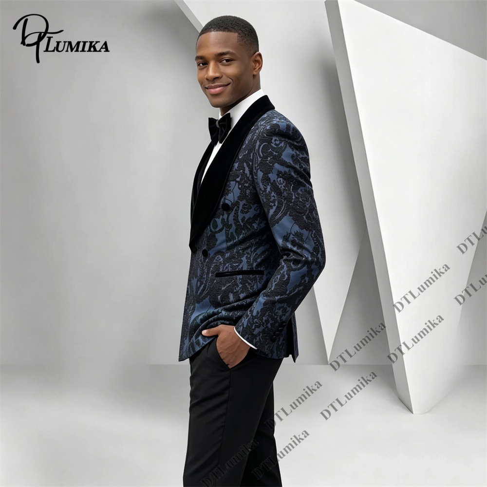 Two Pieces Paisley Jacquard Tu - Men Formal Wear Office review and price
